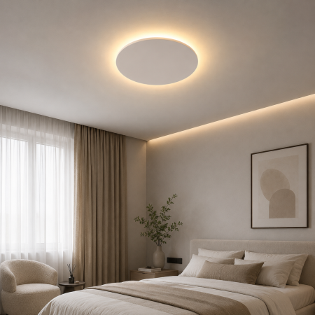 APLICE SI PLAFONIERE - Aplica C2321/200 WH rotundă metal alb, LED 24W, diametru 20 cm, design modern