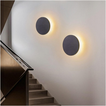 Aplica C2321/300 BK rotundă metal negru, LED 48W, diametru 30 cm, design modern [1]