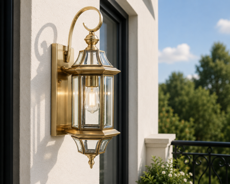 ILUMINAT EXTERIOR - Aplica Exterior B054 Neagra Tip Felinar E27 Stil Clasic Modern