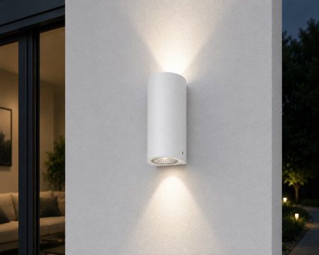 ILUMINAT EXTERIOR - Aplica Exterior LED SZ-2722 Alb/Negru din Aluminiu cu Iluminare Sus-Jos
