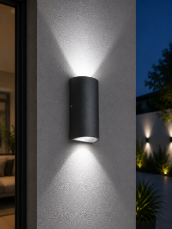 ILUMINAT EXTERIOR - Aplica Exterior LED SZ-2738 Alb/Negru cu Iluminare Sus-Jos