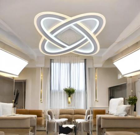 APLICE SI PLAFONIERE - Aplica LED C2418/400 – Aplica modernă albă, pătrată, 40x40 cm, lumină reglabilă 3 trepte
