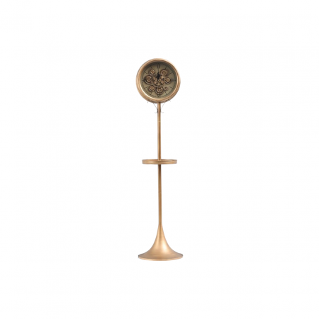 CEASURI - Ceas de podea E49, metal auriu, H155 cm, cadran 34 cm cu tăviță