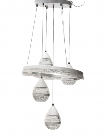 Lustra LED 1779/5 – 80W, metal + acril, înălțime reglabilă, 3 tipuri de lumină [3]