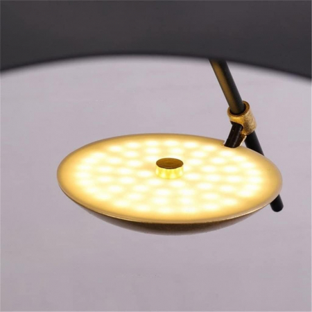 Lustră LED DT1301/400 M Gold+Negru, 8W, reglabilă 3000K-6500K, 400x100 cm – modernă și elegantă [1]