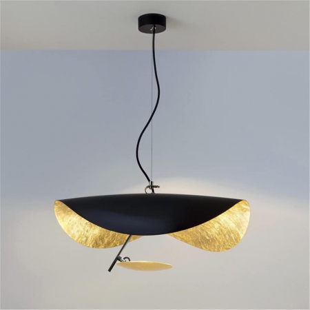 LUSTRE - Lustră LED DT1301/400 M Gold+Negru, 8W, reglabilă 3000K-6500K, 400x100 cm – modernă și elegantă