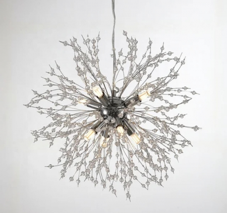 LUSTRE - Lustră LED 2403/500 CH, 8xG9, metal și acril, crom, 50x50x100 cm – modernă și elegantă