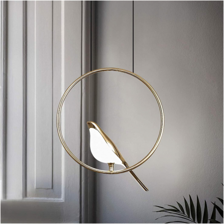 Lustra 3002/1D – Rotundă cu pasăre decorativă, LED 10W, 35 cm, elegantă și sofisticată [1]