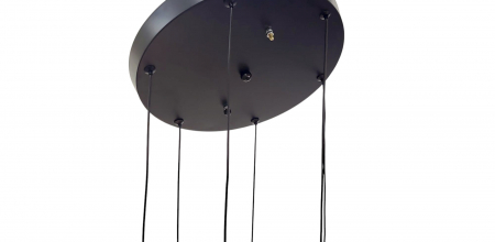 Lustră 3002/3H LED cu 3 pendule aurii și pasăre decorativă [4]