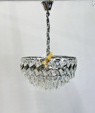 Lustră 6664/300 CH cu 3 becuri E14 – finisaj crom și sticlă cristal [3]