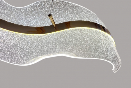 Lustră 7001/1000 LED aurie cu telecomandă și design modern elegant [2]