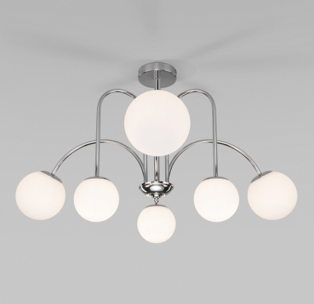 LUSTRE - Lustră LED 8227/6 CH, 6xG9, metal și sticlă, 66x66 cm – modernă și elegantă