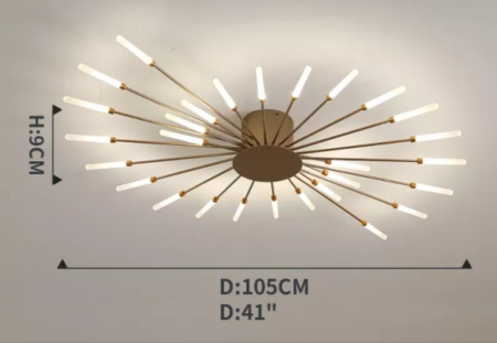 Lustră 8312/28 – 28 LED G4, 42W, design modern elegant, metal și acril, iluminare eficientă pentru living, dormitor, dining sau recepție [1]