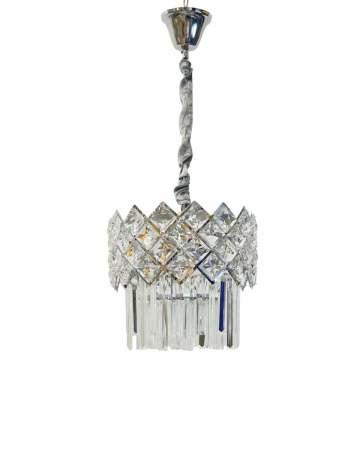 LUSTRE - Lustră 88158/300 CH cu 3 becuri E14 și cristale K9 – finisaj crom