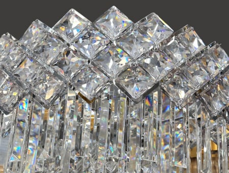 Lustra modernă 88158/800 CH – Eleganță cromată cu sticlă tip cristal K9, Ø80 cm, 18 becuri E14 [3]