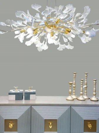 Lustra 9080 – metal + acril, LED G9, design modern elegant, disponibile 6 sau 8 becuri [1]