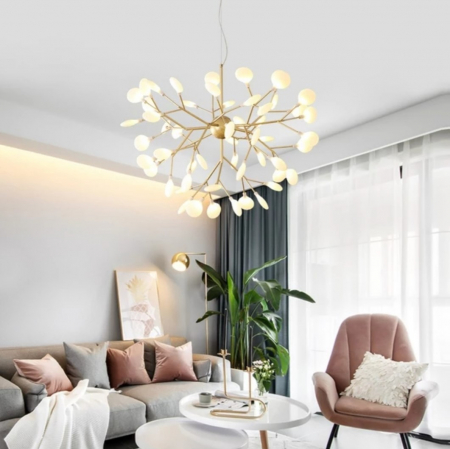 Lustră LED Clara D123, 27xG4, 80W, metal și sticlă, 100x100x60 cm – modernă și elegantă [2]