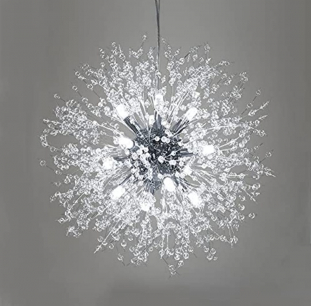 PROMOTII - Lustră LED 3035/9-42 CH, 9xG9, metal și acril, crom, 42x42x100 cm – modernă și elegantă