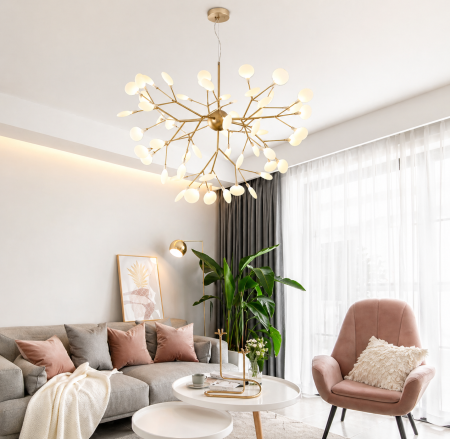 LUSTRE - Lustră LED Clara D123, 27xG4, 80W, metal și sticlă, 100x100x60 cm – modernă și elegantă