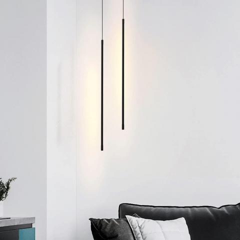 Pendul 2306 BK, metal și sticlă neagră, 20W, lungime fir reglabil 100 cm [3]