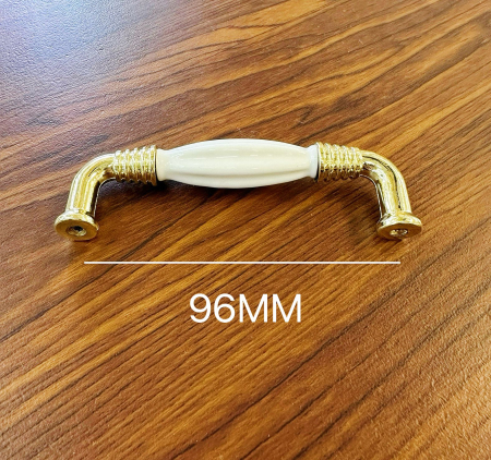 Mâner Mobilă 879, Metal Auriu & Ceramică, 96 mm / 128 mm [3]