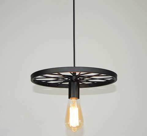 PENDULE - Pendul 1267/1, metal negru, compatibil E27 LED, dimensiuni L30 x l30 x H100 cm, înălțime reglabilă