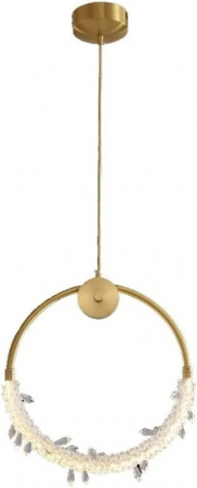 Pendul 6006 GD, LED integrat, acril și metal auriu, diametru 32 cm, înălțime reglabilă [1]