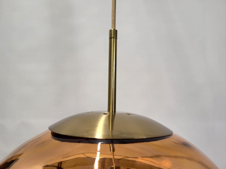 Pendul sticlă roz metalizat 3146/360, Ø36 cm, înălțime reglabilă [5]