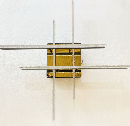 Plafonieră LED WG5131-4 GD – 96W, Auriu, 4 Brațe cu Telecomandă [2]