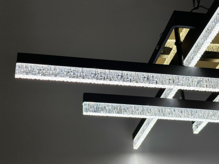 Plafonieră LED WG5131-4 GD – 96W, Auriu, 4 Brațe cu Telecomandă [3]