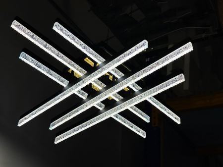 APLICE SI PLAFONIERE - Plafonieră LED WG5131/6 A GD – 144W, Negru & Auriu, cu Telecomandă