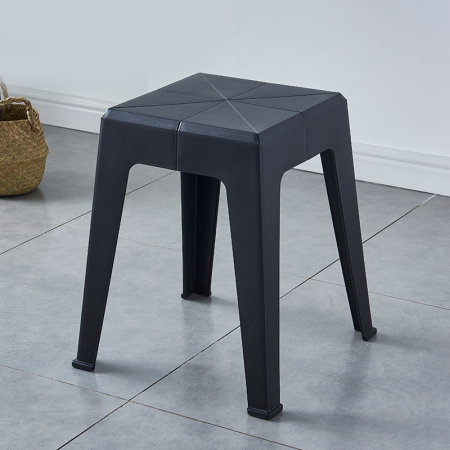 SCAUNE SI MESE - Scaun 826 negru, plastic durabil, 45x29 cm, interior/exterior