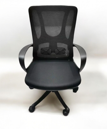 Scaun ergonomic 285B negru - spătar din plasă și înălțime reglabilă [1]