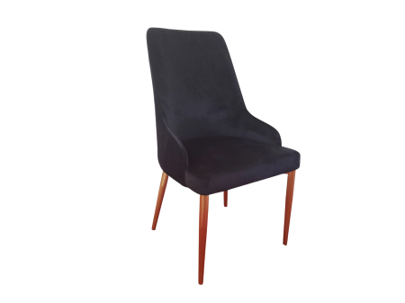 SCAUNE SI MESE - Scaun 3280, design elegant, structură metalică, tapițerie catifea, disponibil bej și negru