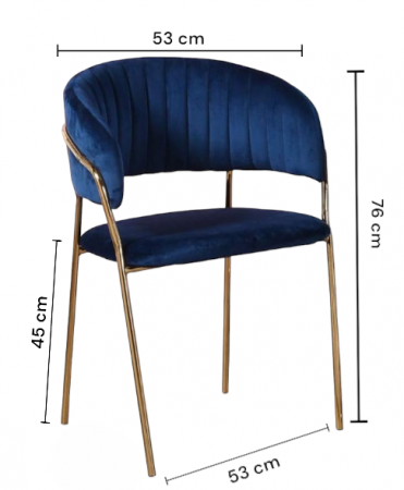 Scaun PY-01 Albastru [3]