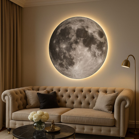 TABLOURI - Tablou Luna cu Led