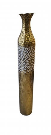 DECORATIUNI - Vază decorativă de podea ,model 92477 auriu/alb – elegantă și sofisticată