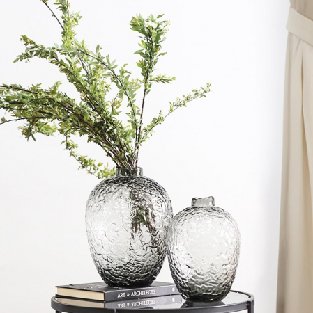Vază decorativă SS24-085 neagră – modernă și elegantă, din sticlă îngroșată [3]