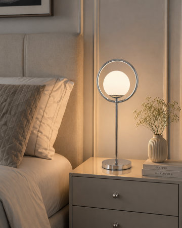 Veioză 2405 T CH – Design modern cu finisaj argintiu
