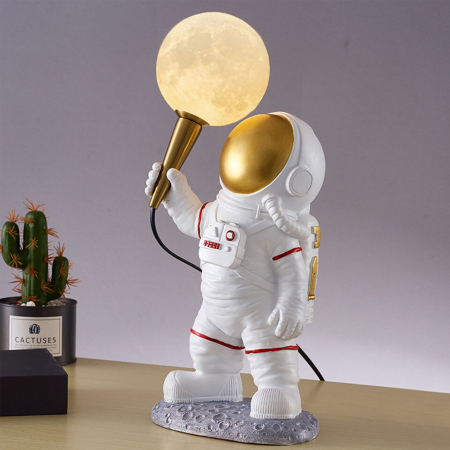 VEIOZE SI LAMPADARE - Veioză HJ 2305 T GD – Astronaut Decorativ pentru Camera Copiilor