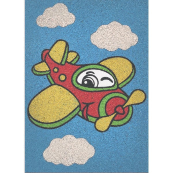 Set tablou cu nisip avion A5 [1]