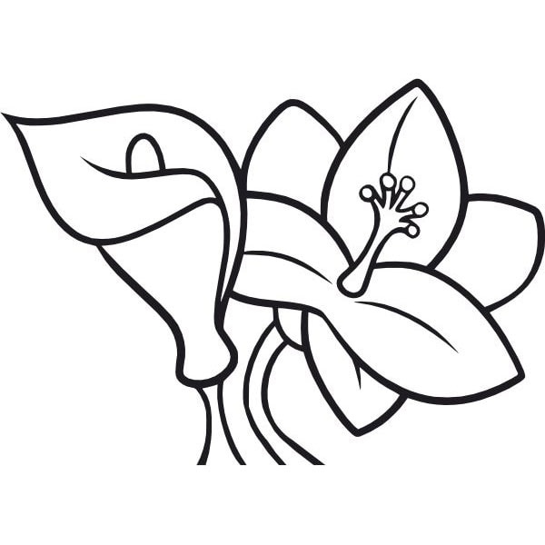 Set tablou cu nisip cala si crin A5 [2]