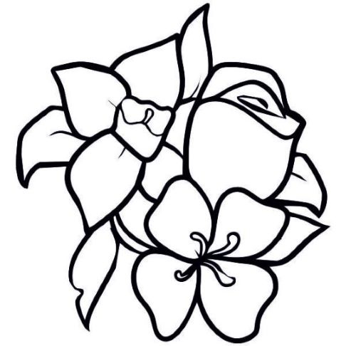 Set tablou cu nisip floare A5 [2]