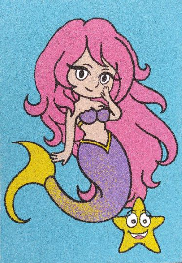 Set tablou cu nisip sirena A4 [1]