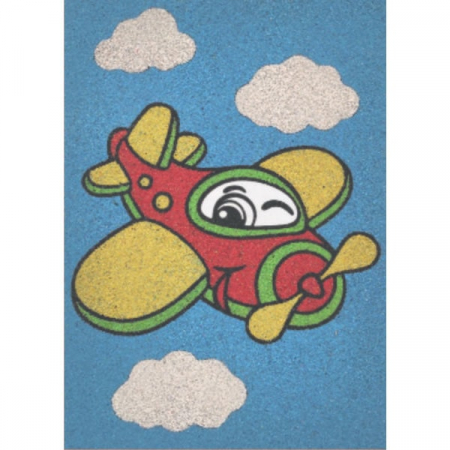 Tablou cu nisip - Set tablou cu nisip avion A5