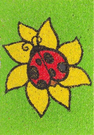 Tablou cu nisip - Set tablou cu nisip buburuza A5