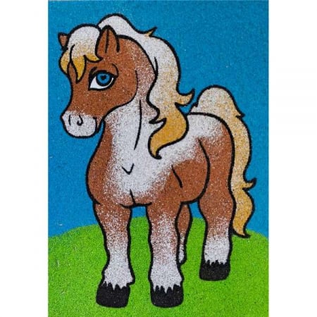 Tablou cu nisip - Set tablou cu nisip calut A4