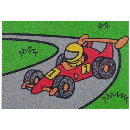 Tablou cu nisip - Set tablou cu nisip masina de curse A4