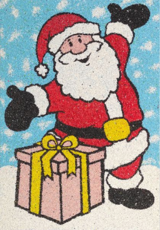 Tablou cu nisip - Set tablou cu nisip Mos Nicolae A4