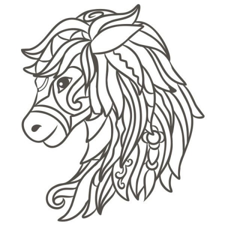 Tablou cu nisip - Set tablou cu nisip ponei A4